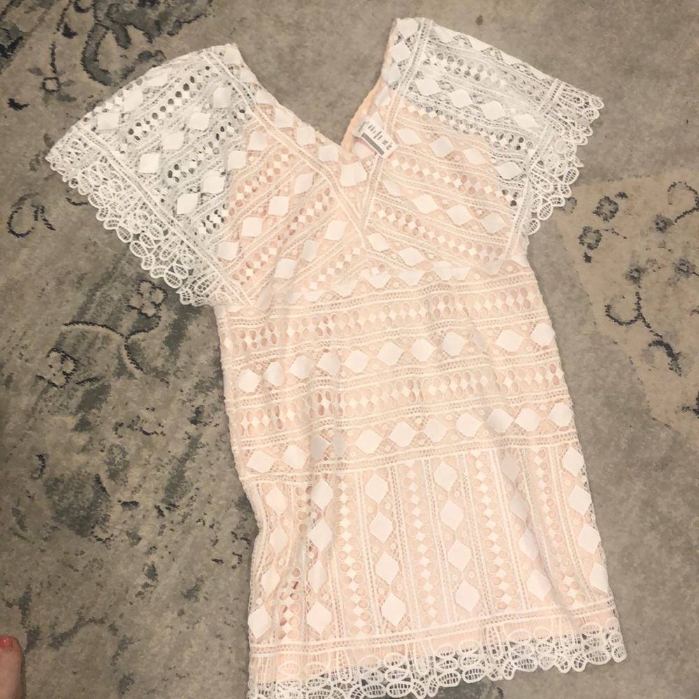 White lace dress